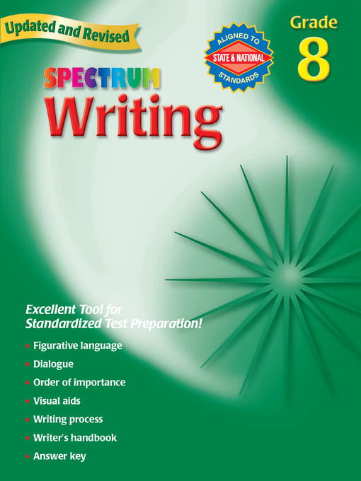 Title details for Writing, Grade 8 by Spectrum - Available